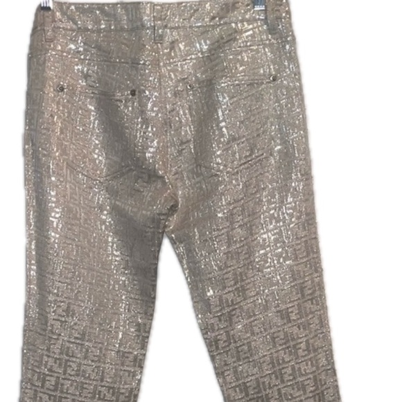 Metallic logo Fendi pants - Picture 4 of 11